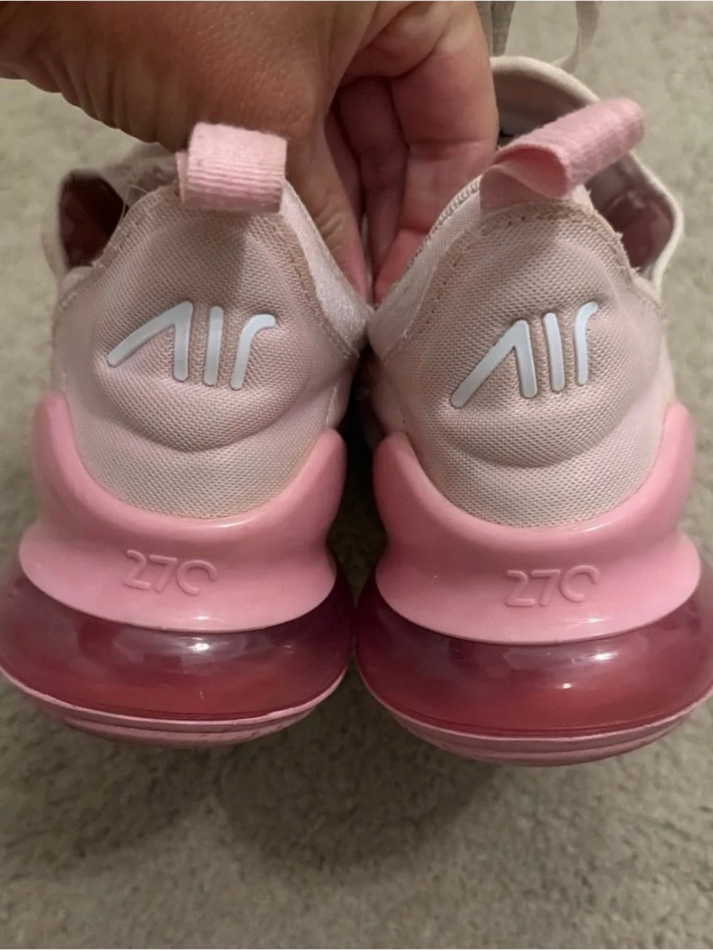Nike Kids' pink Air Max 270 Running Shoes sneakers Sz 6 youth